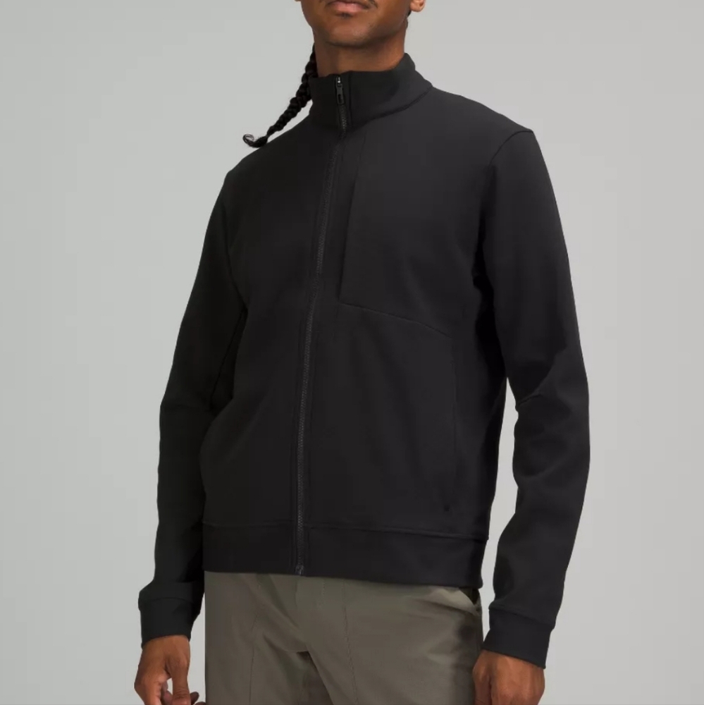 Lululemon Sojourn Men's Black Sports Jacket Large Zip Up
